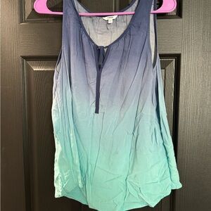 Sonoma Blue and Green Gradient Tank Top